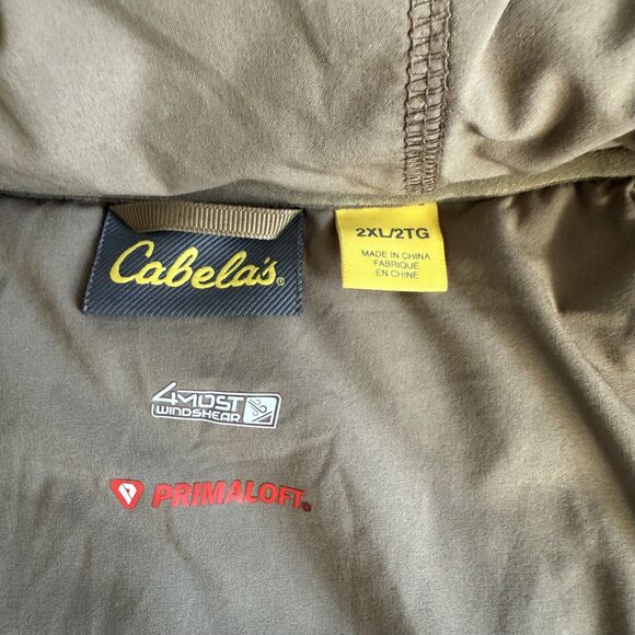 Cabelas 4Most Windshear Fleece Hybrid Hunting Jacket 2XL Mossy Oak Primaloft - Picture 3 of 10